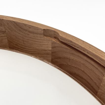 Brilagi - LED-kattovalaisin CARVALHO, 4 x E27/60W/230V, tammi-kirsikka, Ø 57,5 cm