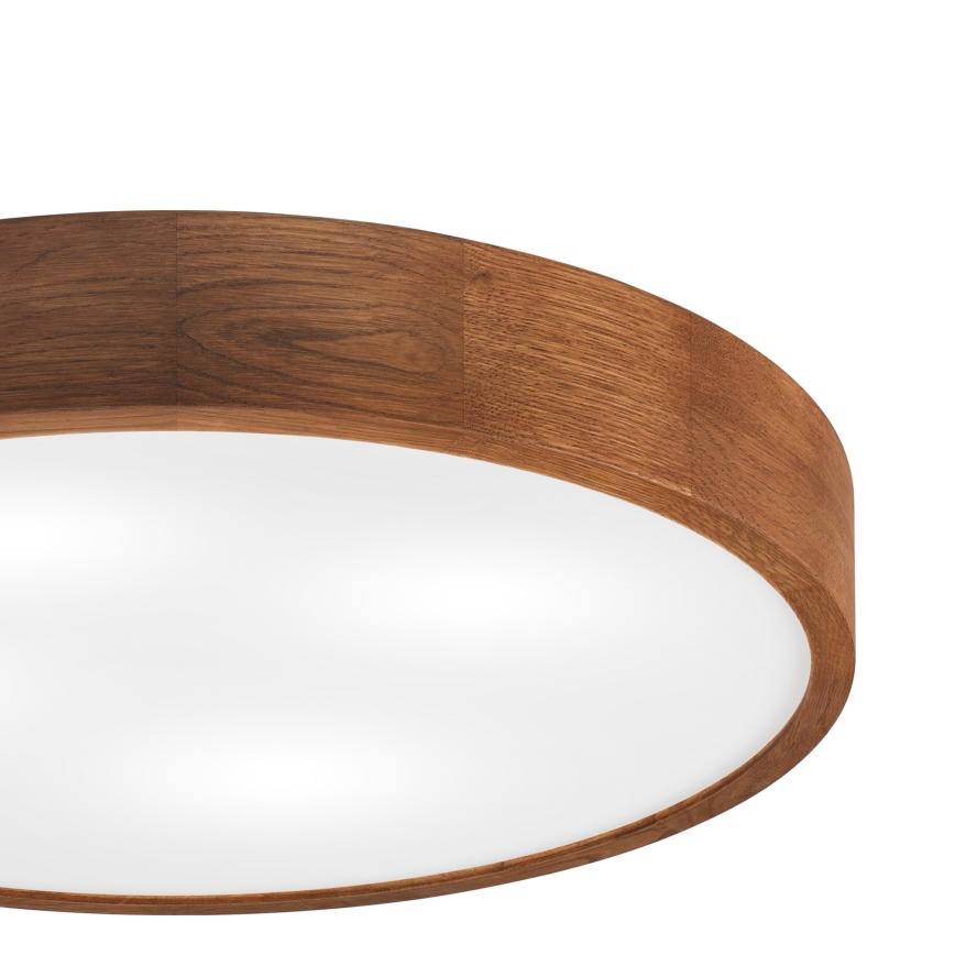 Brilagi - LED-kattovalaisin CARVALHO, 4 x E27/60W/230V, tammi-kirsikka, Ø 57,5 cm