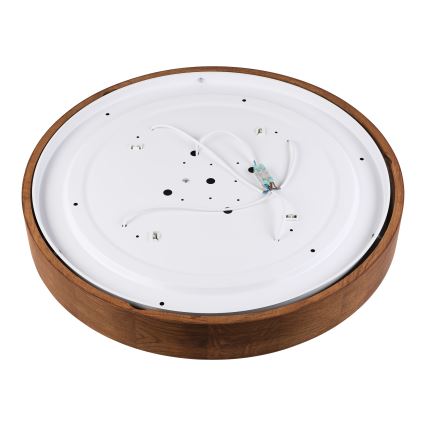 Brilagi - LED-kattovalaisin CARVALHO, 4 x E27/60W/230V, tammi-kirsikka, Ø 57,5 cm