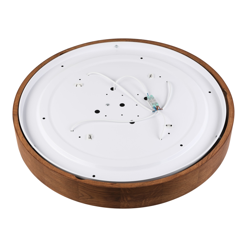 Brilagi - LED-kattovalaisin CARVALHO, 4 x E27/60W/230V, tammi-kirsikka, Ø 57,5 cm