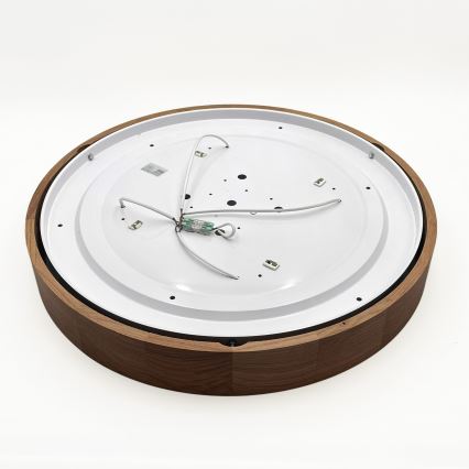 Brilagi - LED-kattovalaisin CARVALHO, 4 x E27/60W/230V, tammi-kirsikka, Ø 57,5 cm