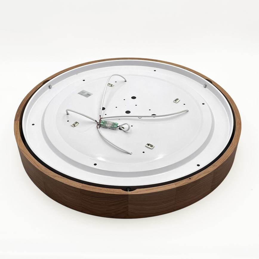 Brilagi - LED-kattovalaisin CARVALHO, 4 x E27/60W/230V, tammi-kirsikka, Ø 57,5 cm