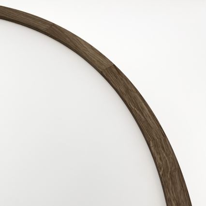 Brilagi - LED-kattovalaisin CARVALHO 4xE27/60W/230V tammi/pähkinä halkaisija 57,5 cm