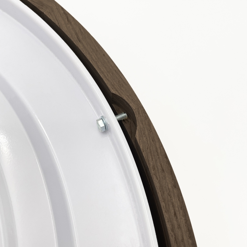 Brilagi - LED-kattovalaisin CARVALHO 4xE27/60W/230V tammi/pähkinä halkaisija 57,5 cm