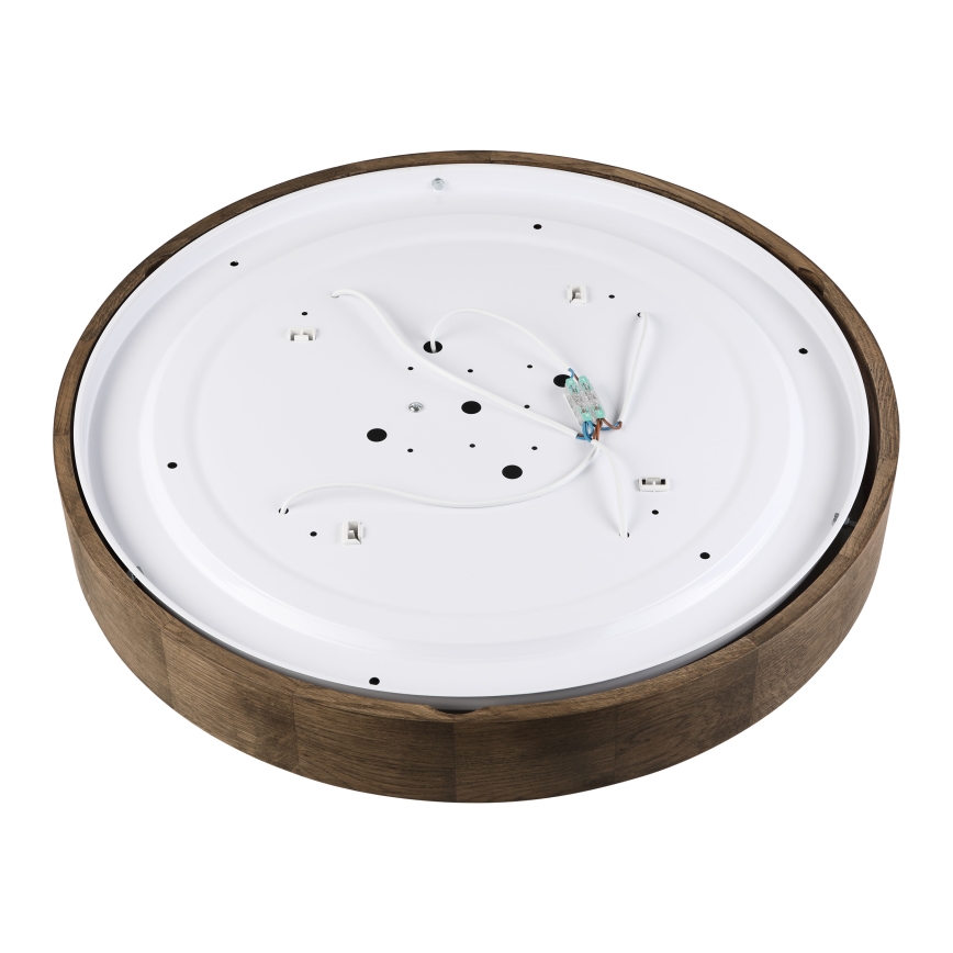 Brilagi - LED-kattovalaisin CARVALHO 4xE27/60W/230V tammi/pähkinä halkaisija 57,5 cm