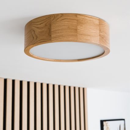 Brilagi - LED-kattovalaisin CARVALHO LED/20W/230V tammi Ø 27,5 cm