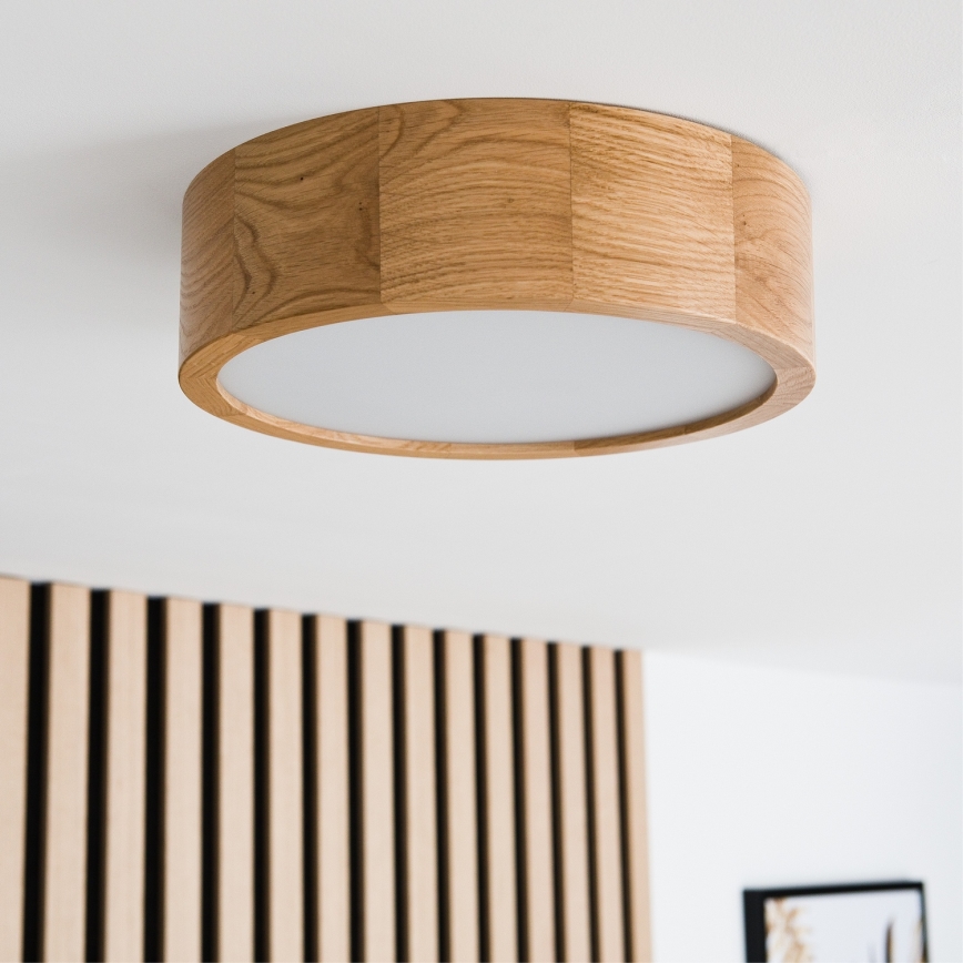 Brilagi - LED-kattovalaisin CARVALHO LED/20W/230V tammi Ø 27,5 cm