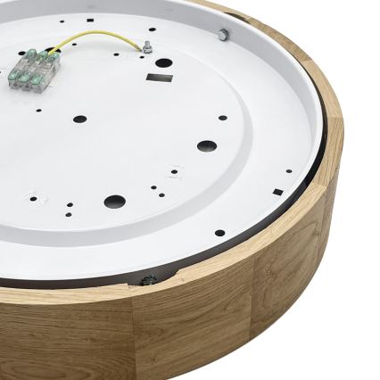 Brilagi - LED-kattovalaisin CARVALHO LED/36W/230V tammi, halkaisija 37,5 cm