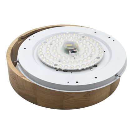 Brilagi - LED-kattovalaisin CARVALHO LED/36W/230V tammi, halkaisija 37,5 cm