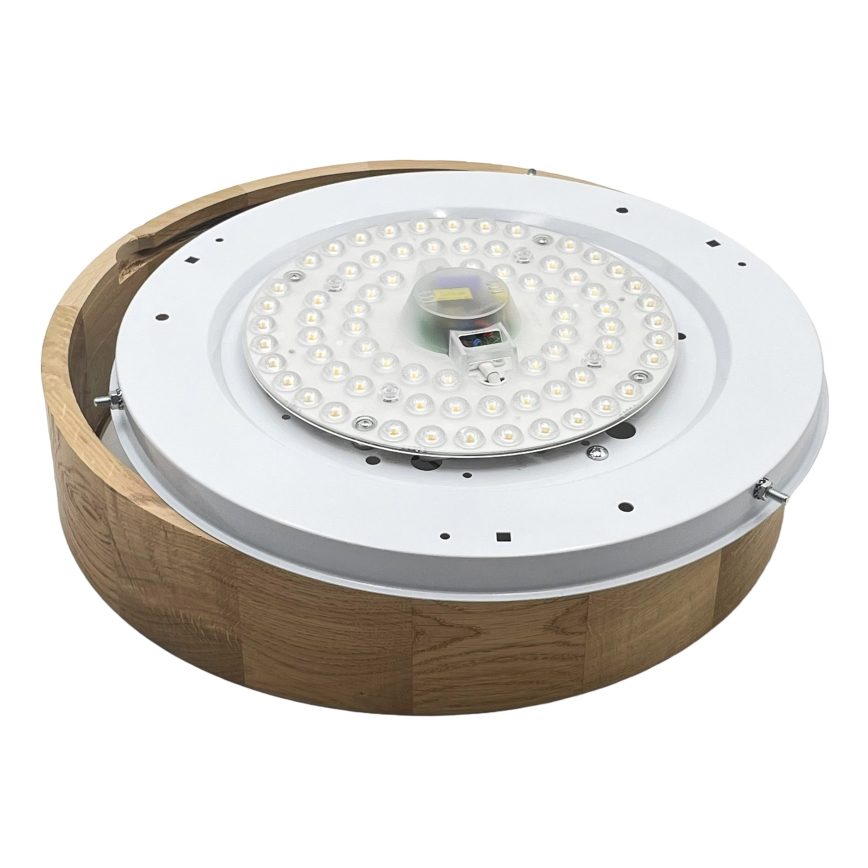 Brilagi - LED-kattovalaisin CARVALHO LED/36W/230V tammi, halkaisija 37,5 cm