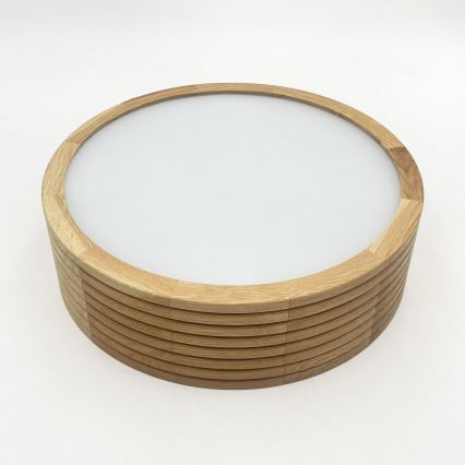 Brilagi - LED-kattovalaisin CARVALHO MODERN 1xE27/60W/230V halkaisija 27,5 cm tammi