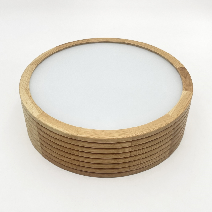 Brilagi - LED-kattovalaisin CARVALHO MODERN 1xE27/60W/230V halkaisija 27,5 cm tammi
