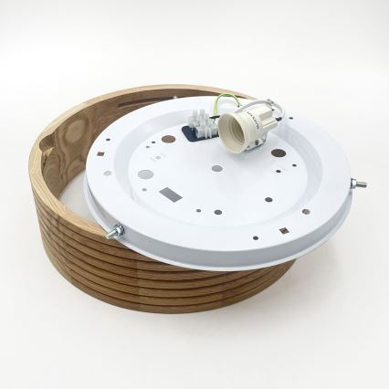 Brilagi - LED-kattovalaisin CARVALHO MODERN 1xE27/60W/230V halkaisija 27,5 cm tammi