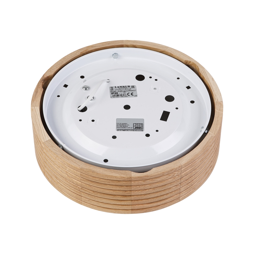 Brilagi - LED-kattovalaisin CARVALHO MODERN 1xE27/60W/230V halkaisija 27,5 cm tammi
