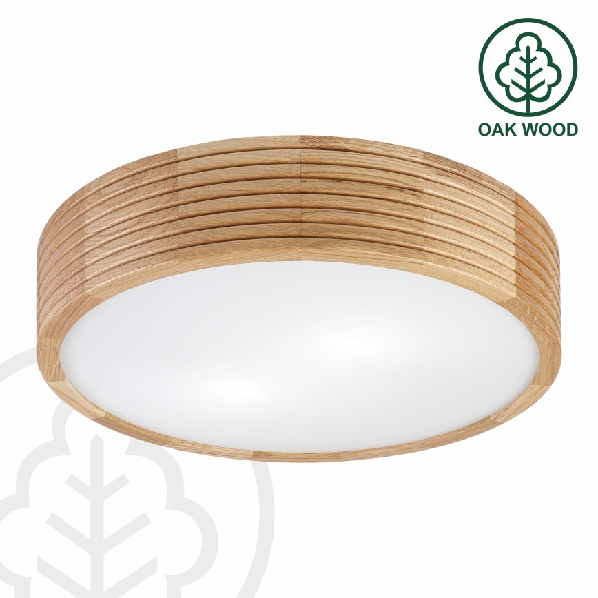 Brilagi - LED-kattovalaisin CARVALHO MODERN 2xE27/60W/230V, Ø 37,5 cm, tammi