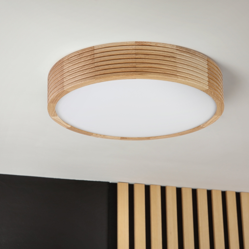 Brilagi - LED-kattovalaisin CARVALHO MODERN 2xE27/60W/230V, Ø 37,5 cm, tammi