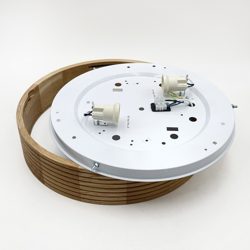 Brilagi - LED-kattovalaisin CARVALHO MODERN 2xE27/60W/230V, Ø 37,5 cm, tammi