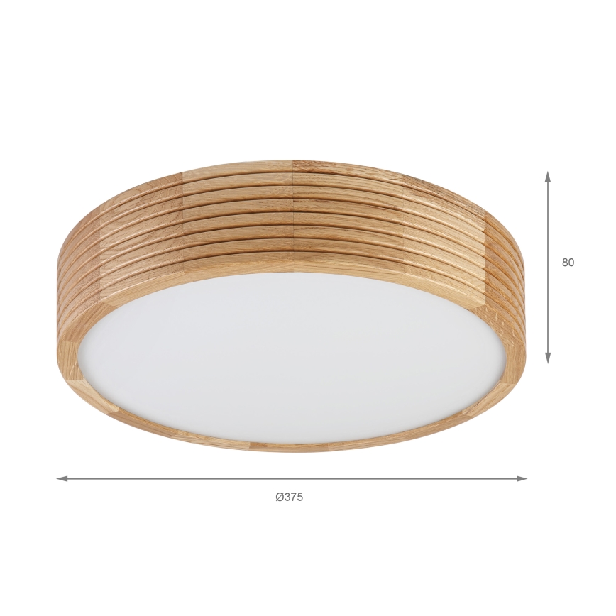 Brilagi - LED-kattovalaisin CARVALHO MODERN 2xE27/60W/230V, Ø 37,5 cm, tammi