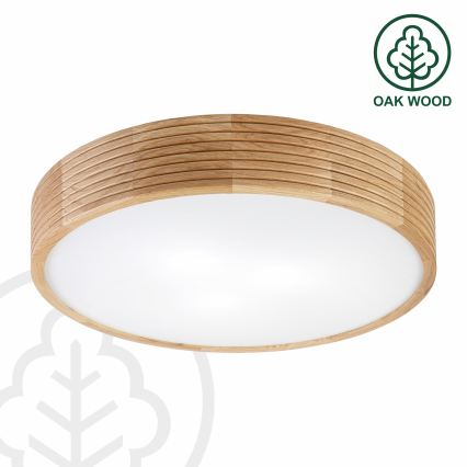 Brilagi - LED-kattovalaisin CARVALHO MODERN 3xE27/60W/230V halkaisija 47,5 cm tammi