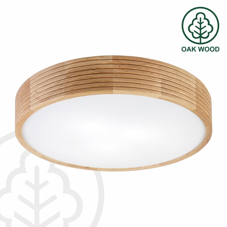 Brilagi - LED-kattovalaisin CARVALHO MODERN 3xE27/60W/230V halkaisija 47,5 cm tammi