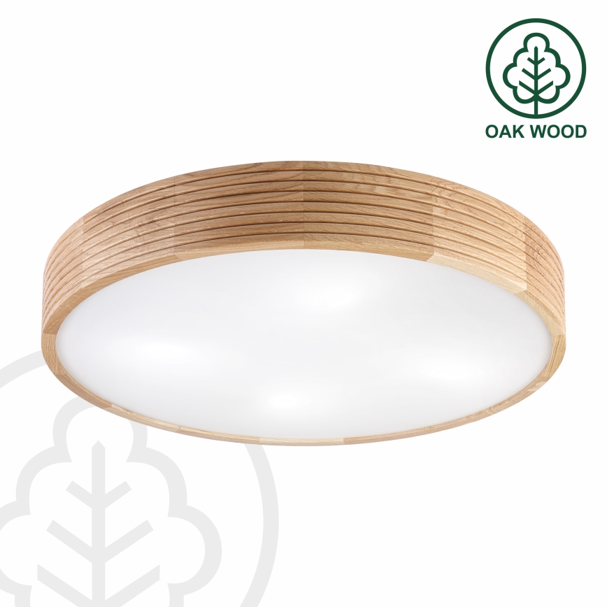 Brilagi - LED-kattovalaisin CARVALHO MODERN 4xE27/60W/230V tammi Ø 57,5 cm