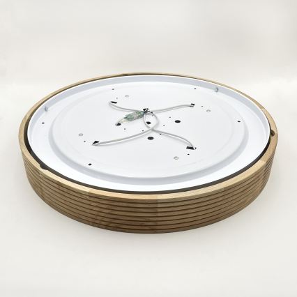Brilagi - LED-kattovalaisin CARVALHO MODERN 4xE27/60W/230V tammi Ø 57,5 cm