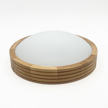 Brilagi - LED-kattovalaisin CARVALHO MODERN SLIM 1xE27/60W/230V halkaisija 27,5 cm tammi