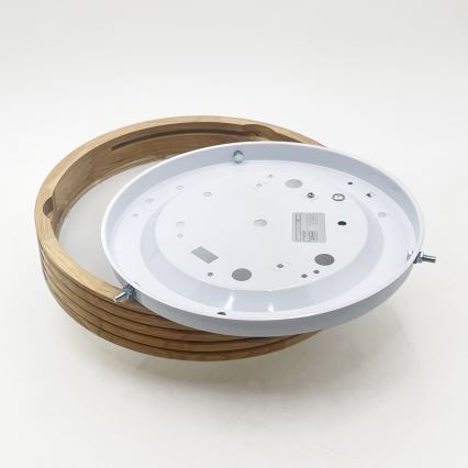 Brilagi - LED-kattovalaisin CARVALHO MODERN SLIM 1xE27/60W/230V halkaisija 27,5 cm tammi