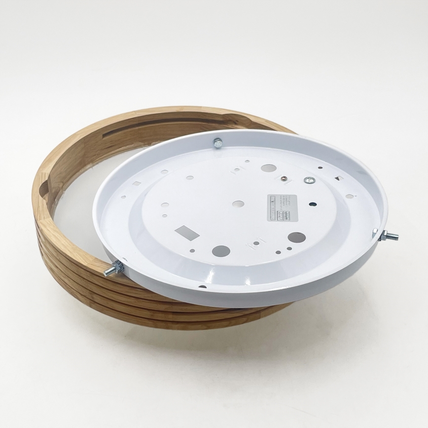 Brilagi - LED-kattovalaisin CARVALHO MODERN SLIM 1xE27/60W/230V halkaisija 27,5 cm tammi