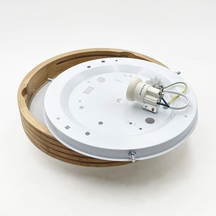 Brilagi - LED-kattovalaisin CARVALHO MODERN SLIM 1xE27/60W/230V halkaisija 27,5 cm tammi
