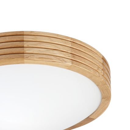 Brilagi - LED-kattovalaisin CARVALHO MODERN SLIM 1xE27/60W/230V halkaisija 27,5 cm tammi