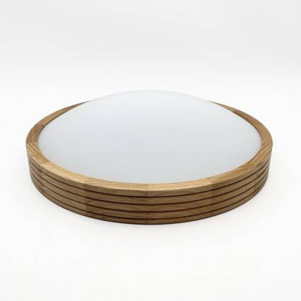 Brilagi - LED-kattovalaisin CARVALHO MODERN SLIM 2xE27/60W/230V halkaisija 37,5 cm tammi