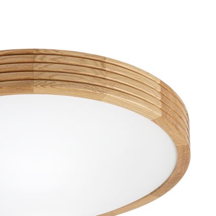Brilagi - LED-kattovalaisin CARVALHO MODERN SLIM 2xE27/60W/230V halkaisija 37,5 cm tammi