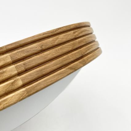 Brilagi - LED-kattovalaisin CARVALHO MODERN SLIM 2xE27/60W/230V halkaisija 37,5 cm tammi