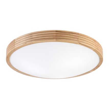 Brilagi - LED-kattovalaisin CARVALHO MODERN SLIM 3xE27/60W/230V Ø 47,5 cm tammi