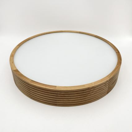 Brilagi - LED-kattovalaisin CARVALHO MODERN SLIM 3xE27/60W/230V Ø 47,5 cm tammi