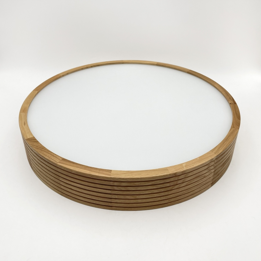 Brilagi - LED-kattovalaisin CARVALHO MODERN SLIM 3xE27/60W/230V Ø 47,5 cm tammi