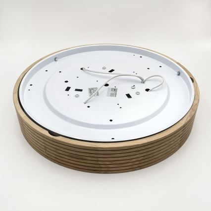 Brilagi - LED-kattovalaisin CARVALHO MODERN SLIM 3xE27/60W/230V Ø 47,5 cm tammi