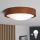Brilagi - LED-kattovalaisin CARVALHO SLIM 1xE27/15W/230V tammi-kirsikka halkaisija 27 cm