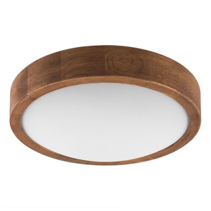 Brilagi - LED-kattovalaisin CARVALHO SLIM 1xE27/15W/230V tammi-kirsikka halkaisija 27 cm