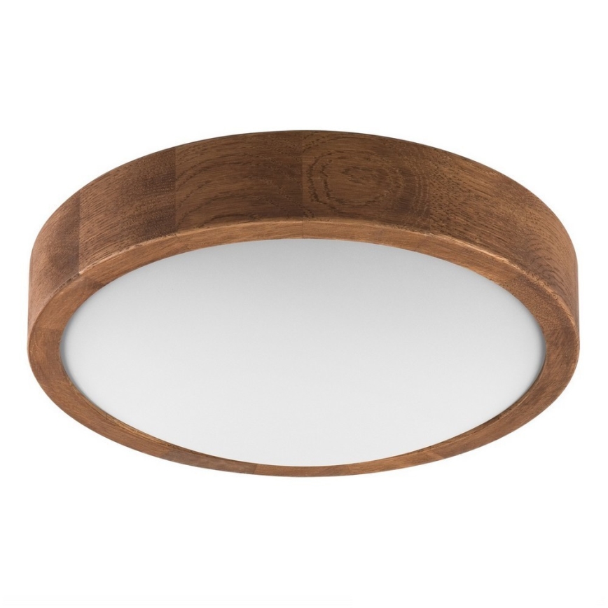 Brilagi - LED-kattovalaisin CARVALHO SLIM 1xE27/15W/230V tammi-kirsikka halkaisija 27 cm