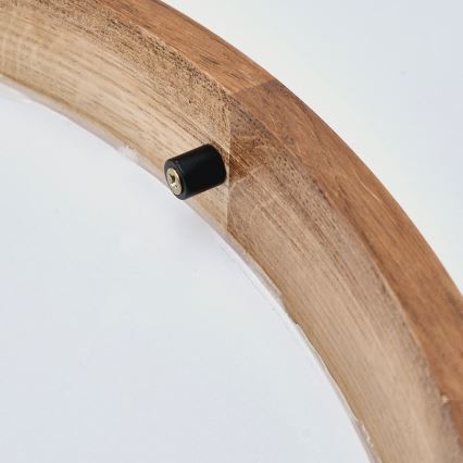 Brilagi - LED-kattovalaisin CARVALHO SLIM 1xE27/15W/230V tammi-kirsikka halkaisija 27 cm