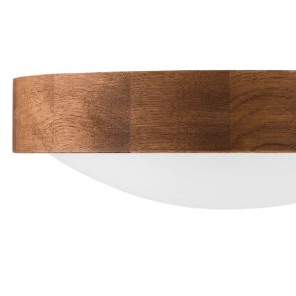 Brilagi - LED-kattovalaisin CARVALHO SLIM 1xE27/15W/230V tammi-kirsikka halkaisija 27 cm
