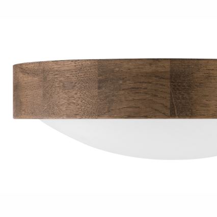 BRILAGI - LED-kattovalaisin CARVALHO SLIM 1xE27/15W/230V tammi/saksanpähkinä, halkaisija 27 cm