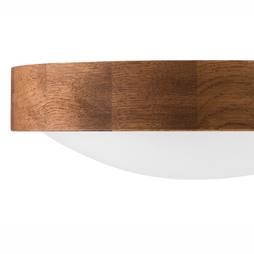 Brilagi - LED-kattovalaisin CARVALHO SLIM 1xE27/60W/230V tammi kirsikka halkaisija 27 cm