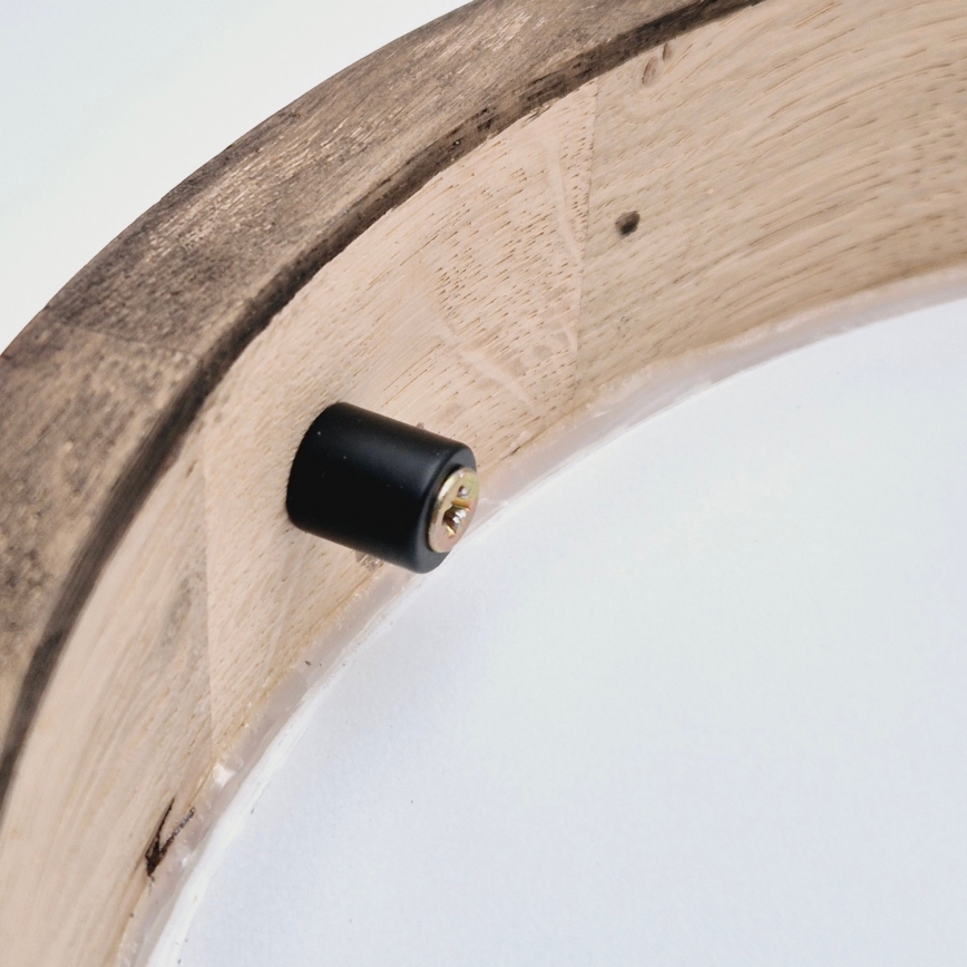 Brilagi - LED Kattovalaisin CARVALHO SLIM 1xE27/60W/230V tammi-pähkinä Ø 27 cm