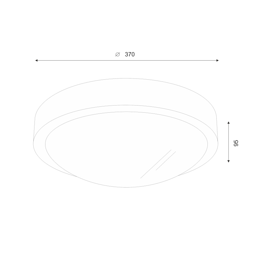 Brilagi - LED Kattovalaisin CARVALHO SLIM 2xE27/60W/230V tammi-kirsikka, halkaisija 37 cm