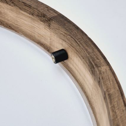 Brilagi - LED Kattovalaisin CARVALHO SLIM 2xE27/60W/230V tammi-pähkinä Ø 37 cm