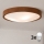Brilagi - LED-kattovalaisin CARVALHO SLIM 3xE27/15W/230V tammi-kirsikka halkaisija 47 cm