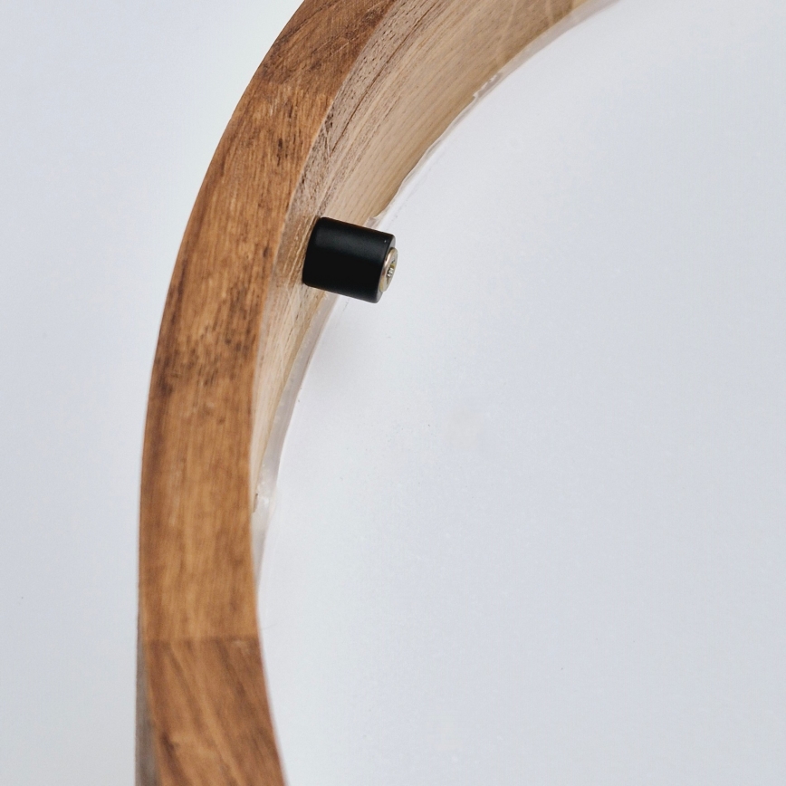 Brilagi - LED-kattovalaisin CARVALHO SLIM 3xE27/15W/230V tammi-kirsikka halkaisija 47 cm